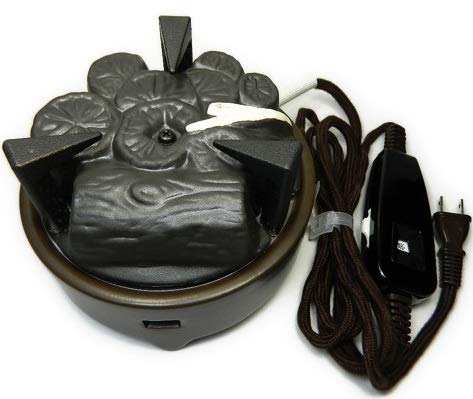 ■茶道具 遠赤外線 炭型 電熱器、 風炉用 電気炭 YU-001-3P、【 強(500W) / 弱(200W) / 切 】３段階 切替スイッチ付［  裏千家用 ］